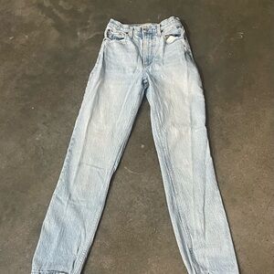 Abercrombie & Fitch Light Blue Curve Love Ultra High Rise 90s Jeans
